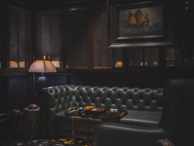 A warmly lit Chicago dining room late in the evening